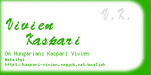 vivien kaspari business card